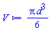 (1/6)*Pi*d^3