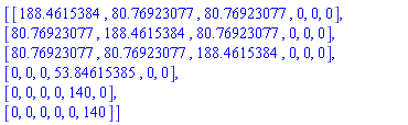 Matrix([[C[11], C[12], C[12], 0, 0, 0], [C[21], C[22], C[23], 0, 0, 0], [C[21], C[32], C[22], 0, 0, 0], [0, 0, 0, C[44], 0, 0], [0, 0, 0, 0, C[66], 0], [0, 0, 0, 0, 0, C[66]]])