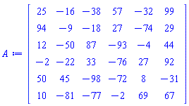 Matrix(%id = 18446746689673050582)