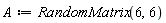 A := RandomMatrix(6, 6)