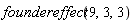 foundereffect(9, 3, 3)