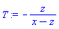 -z/(x-z)