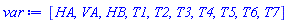[HA, VA, HB, T1, T2, T3, T4, T5, T6, T7]