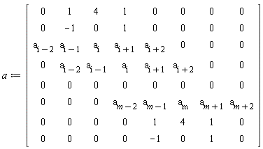 a := Matrix(8, 8, {(1, 1) = m[1, 1], (1, 2) = m[1, 2], (1, 3) = m[1, 3], (1, 4) = m[1, 4], (1, 5) = m[1, 5], (1, 6) = m[1, 6], (1, 7) = m[1, 7], (1, 8) = m[1, 8], (2, 1) = m[2, 1], (2, 2) = m[2, 2], (2, 3) = m[2, 3], (2, 4) = m[2, 4], (2, 5) = m[2, 5], (2, 6) = m[2, 6], (2, 7) = m[2, 7], (2, 8) = m[2, 8], (3, 1) = m[3, 1], (3, 2) = m[3, 2], (3, 3) = m[3, 3], (3, 4) = m[3, 4], (3, 5) = m[3, 5], (3, 6) = m[3, 6], (3, 7) = m[3, 7], (3, 8) = m[3, 8], (4, 1) = m[4, 1], (4, 2) = m[4, 2], (4, 3) = m[4, 3], (4, 4) = m[4, 4], (4, 5) = m[4, 5], (4, 6) = m[4, 6], (4, 7) = m[4, 7], (4, 8) = m[4, 8], (5, 1) = m[5, 1], (5, 2) = m[5, 2], (5, 3) = m[5, 3], (5, 4) = m[5, 4], (5, 5) = m[5, 5], (5, 6) = m[5, 6], (5, 7) = m[5, 7], (5, 8) = m[5, 8], (6, 1) = m[6, 1], (6, 2) = m[6, 2], (6, 3) = m[6, 3], (6, 4) = m[6, 4], (6, 5) = m[6, 5], (6, 6) = m[6, 6], (6, 7) = m[6, 7], (6, 8) = m[6, 8], (7, 1) = m[7, 1], (7, 2) = m[7, 2], (7, 3) = m[7, 3], (7, 4) = m[7, 4], (7, 5) = m[7, 5], (7, 6) = m[7, 6], (7, 7) = m[7, 7], (7, 8) = m[7, 8], (8, 1) = m[8, 1], (8, 2) = m[8, 2], (8, 3) = m[8, 3], (8, 4) = m[8, 4], (8, 5) = m[8, 5], (8, 6) = m[8, 6], (8, 7) = m[8, 7], (8, 8) = m[8, 8]})