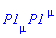 P1[mu]*P1[`~mu`]