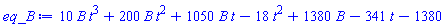 10*B*t^3+200*B*t^2+1050*B*t-18*t^2+1380*B-341*t-1380