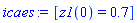 icaes := [z1(0) = .7]