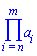 product(a[i], i = n .. m)
