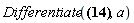 Differentiate(`$`(a, p), a)