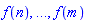 `$`(f(j), j = n .. m)