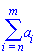 sum(a[i], i = n .. m)