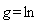 g = ln