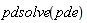pdsolve(pde)
