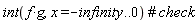 int(f*g, x = -infinity .. 0)
