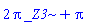 2*Pi*_Z3+Pi