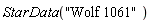 StarData("Wolf 1061")