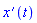 diff(x(t), t)