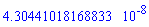 0.430441018168833e-7