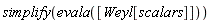 simplify(evala([Weyl[scalars]]))