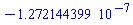 -0.1272144399e-6
