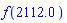 f(2112.0)