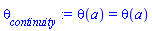 theta(a) = theta(a)