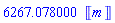6267.078000*Units:-Unit(m)