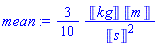 (3/10)*Units:-Unit('kg')*Units:-Unit('m')/Units:-Unit('s')^2