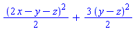 (1/2)*(2*x-y-z)^2+(3/2)*(y-z)^2