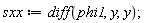 sxx := diff(phi1, y, y);