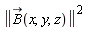 LinearAlgebra[Norm](`#mover(mi("B"),mo("&rarr;"))`(x, y, z))^2