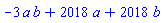 -3*a*b+2018*a+2018*b