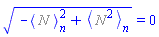 (-Physics:-Bracket(%N)[n]^2+Physics:-Bracket(%N^2)[n])^(1/2) = 0