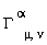 "GAMMA[mu,nu]^(alpha)"