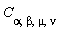 C[alpha, beta, mu, nu]