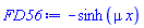 -sinh(mu*x)