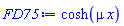 cosh(mu*x)