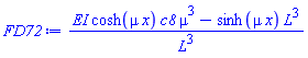 (EI*cosh(mu*x)*c8*mu^3-sinh(mu*x)*L^3)/L^3