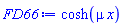 cosh(mu*x)