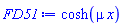 cosh(mu*x)