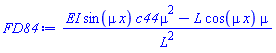(EI*sin(mu*x)*c44*mu^2-L*cos(mu*x)*mu)/L^2