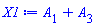 A[1]+A[3]