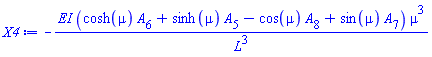 -EI*(cosh(mu)*A[6]+sinh(mu)*A[5]-cos(mu)*A[8]+sin(mu)*A[7])*mu^3/L^3