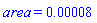 area = 0.8e-4