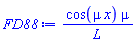 cos(mu*x)*mu/L