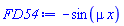 -sin(mu*x)