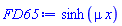 sinh(mu*x)