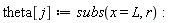 theta[j] := subs(x = L, r):