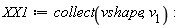 XX1 := collect(vshape, v[1]):