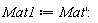 Mat1 := diff(Mat, x):